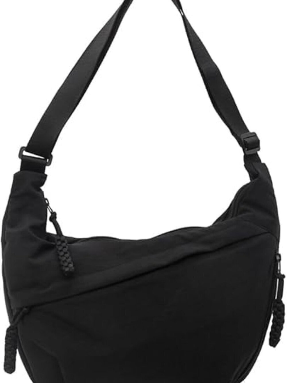 🆕 VOSTEVAS Crossbody Bag for Women Men Crescent Shoulder Bag Nylon Hobo Purse